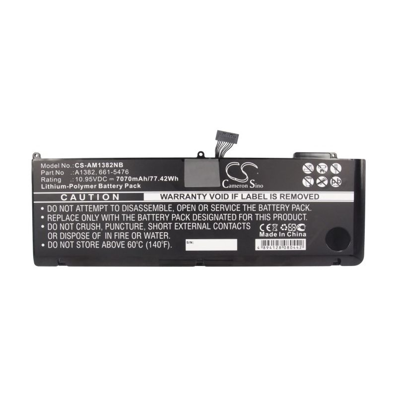 Li-polymer Battery Fits Apple, Macbook Pro 15" Inch I7, Macbook Pro 15.4" 2.0ghz Core I7, Macbook Pro 15.4" 2.2ghz Core I7 10.95 Notebook & Laptop Cameron Sino Technology Limited