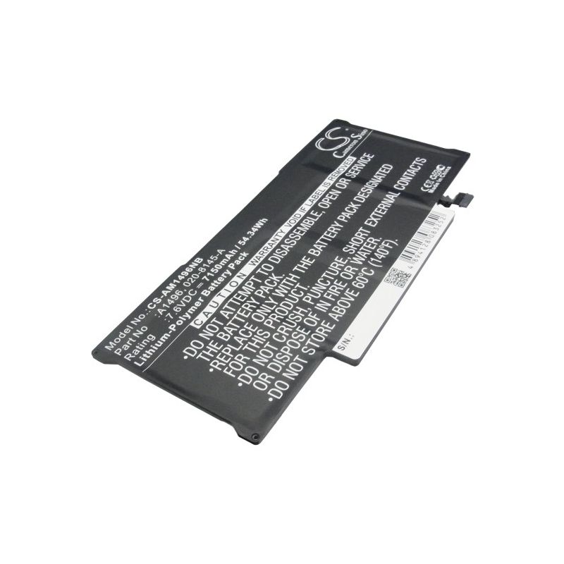 Li-polymer Battery Fits Apple, Macbook Air 13" A1466 2013, Macbook Air Core I5 1.3 13" Mid-2013 7.6v, 7150mah Notebook & Laptop Cameron Sino Technology Limited