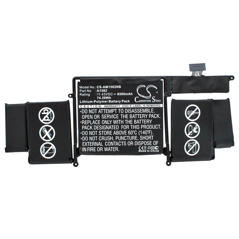 Li-polymer Battery Fits Apple, Macbook Pro 13" 2015 Retina, Mf839ll/a, Mf841ll/a 11.43v, 6500mah Notebook & Laptop Cameron Sino Technology Limited