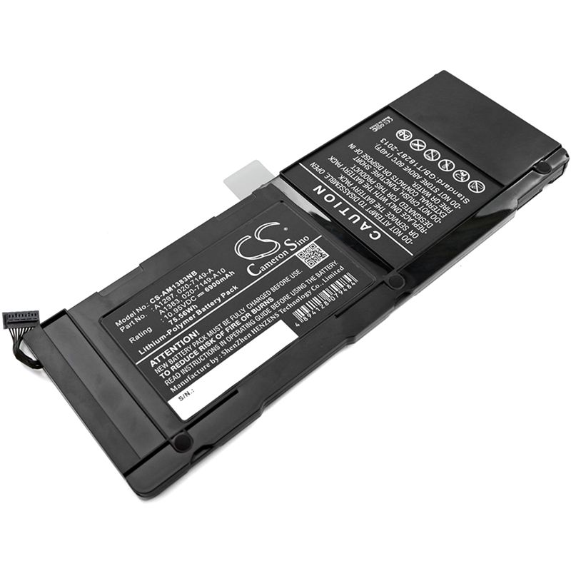 Li-polymer Battery Fits Apple, Macbook Pro 17, Macbook Pro 17" A1297 2009 Version, Macbook Pro 17" Mc226*/a 10.95v, 6900mah Notebook & Laptop Cameron Sino Technology Limited