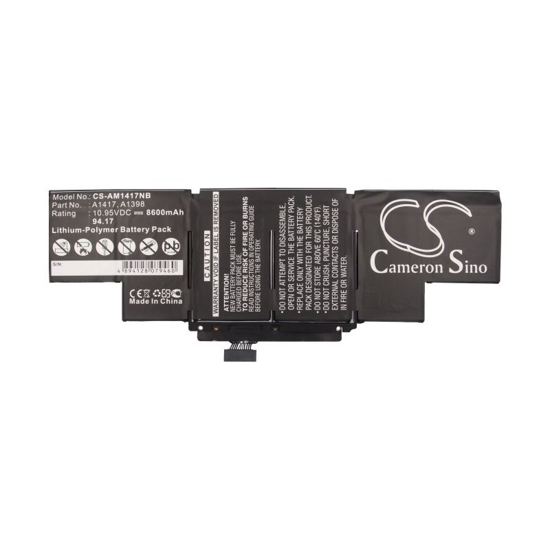 Li-polymer Battery Fits Apple, Macbook Pro Core I7 2.3 15" Retina, Macbook Pro Core I7 2.4 15" Retina 2013 10.95v, 8600mah Notebook & Laptop Cameron Sino Technology Limited