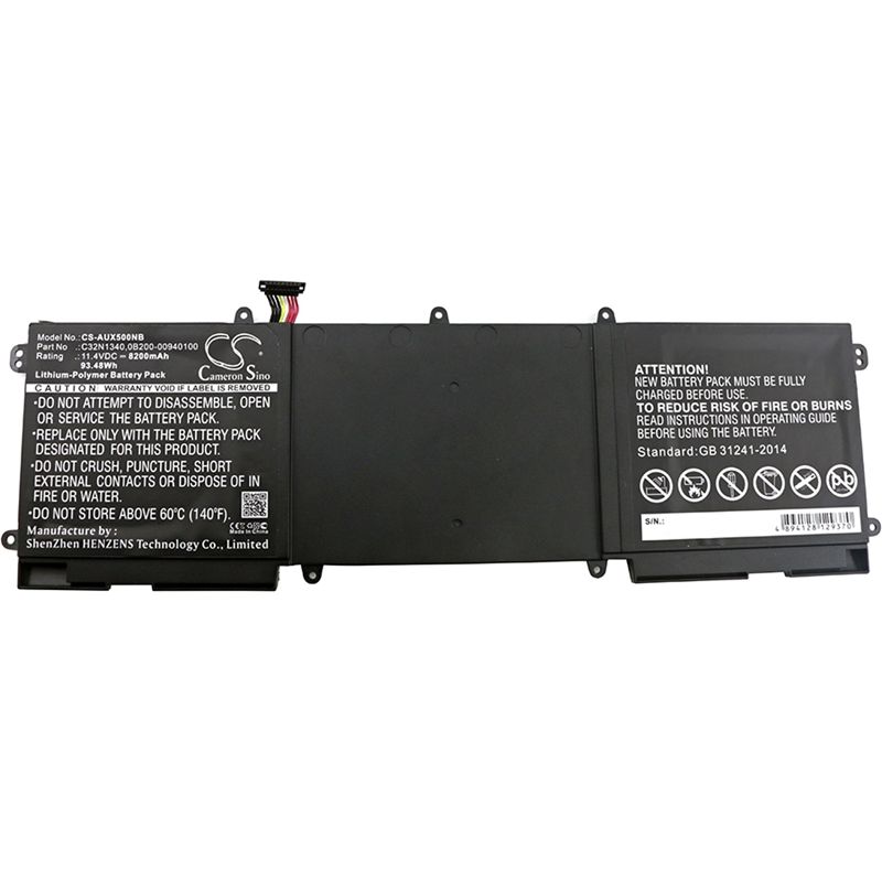 Li-Polymer Battery fits Asus, Nx500jk-dr018h, Nx550, Zenbook Nx500 11.4V, 8200mAh Notebook & Laptop Cameron Sino Technology Limited