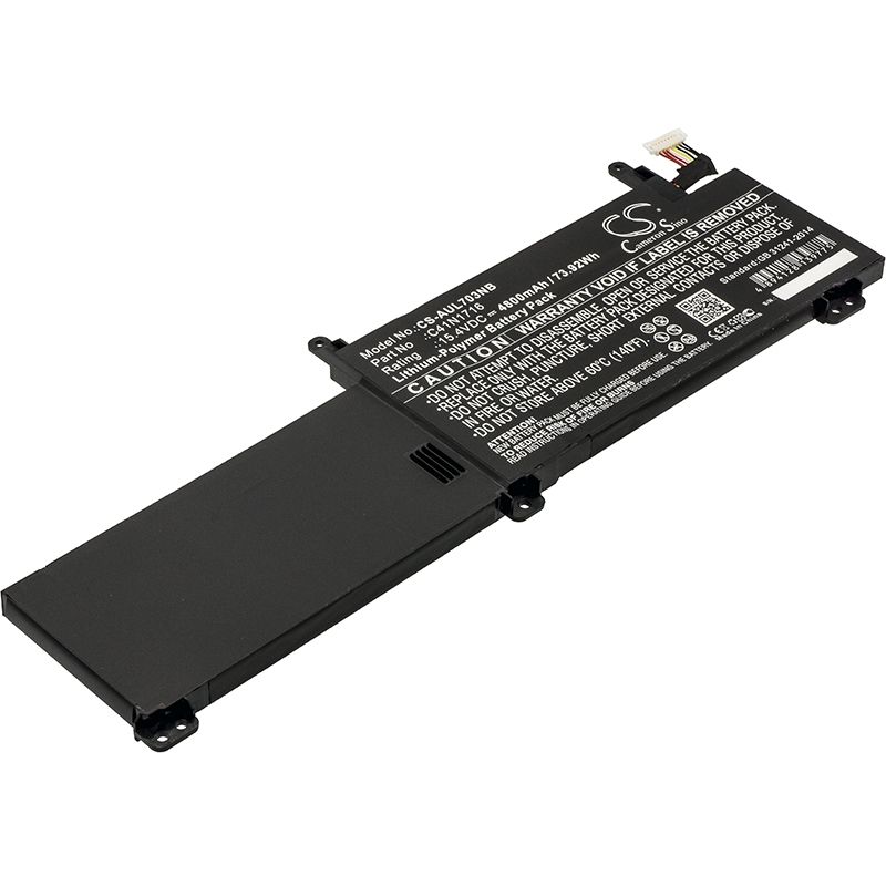 Li-Polymer Battery fits Asus, Gl703gm, Rog Strix Gl703gm, Rog Strix Gl703gm Scar Edition 15.4V, 4800mAh Notebook & Laptop Cameron Sino Technology Limited