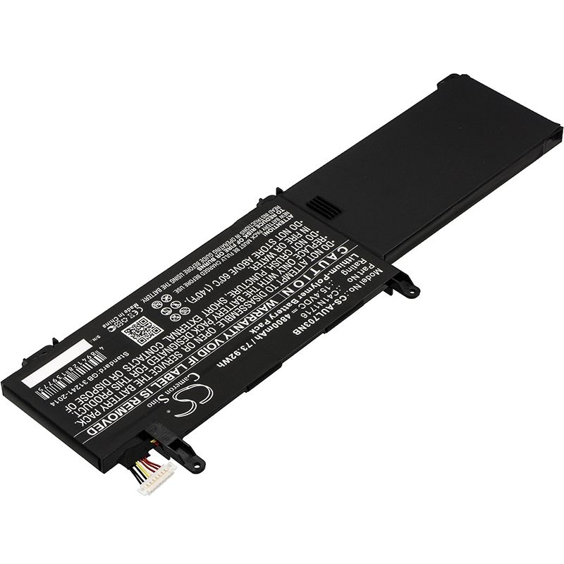 Li-Polymer Battery fits Asus, Gl703gm, Rog Strix Gl703gm, Rog Strix Gl703gm Scar Edition 15.4V, 4800mAh Notebook & Laptop Cameron Sino Technology Limited