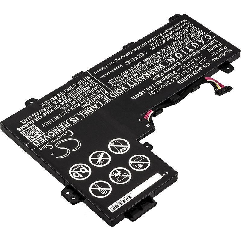 Li-polymer Battery Fits Asus, Q524u, Q524uq-bbi7t14, Q534u 15.2v, 3300mah Notebook & Laptop Cameron Sino Technology Limited