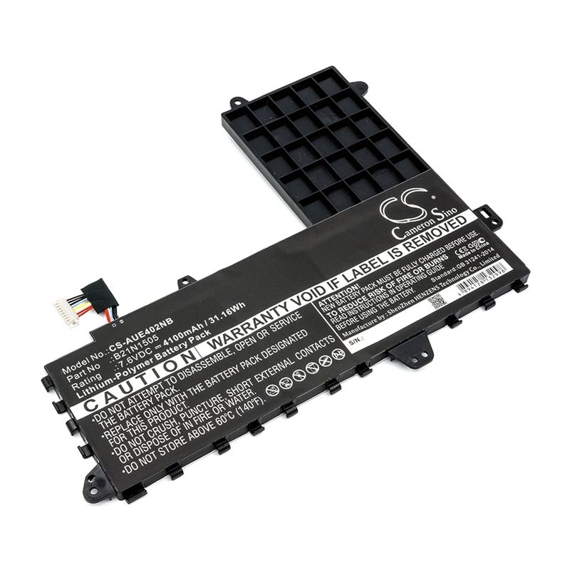 Li-polymer Battery Fits Asus, E402s, E402sa, E402wa 7.6v, 4100mah Notebook & Laptop Cameron Sino Technology Limited