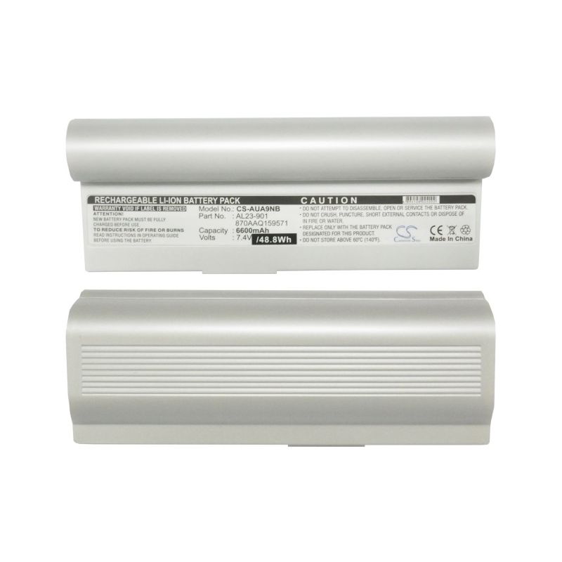 White 7.4V 6600mAh Asus, Eee Pc 1000, Eee Pc 1000h, Eee Pc 1000ha Replacement Battery Notebook & Laptop Cameron Sino Technology Limited