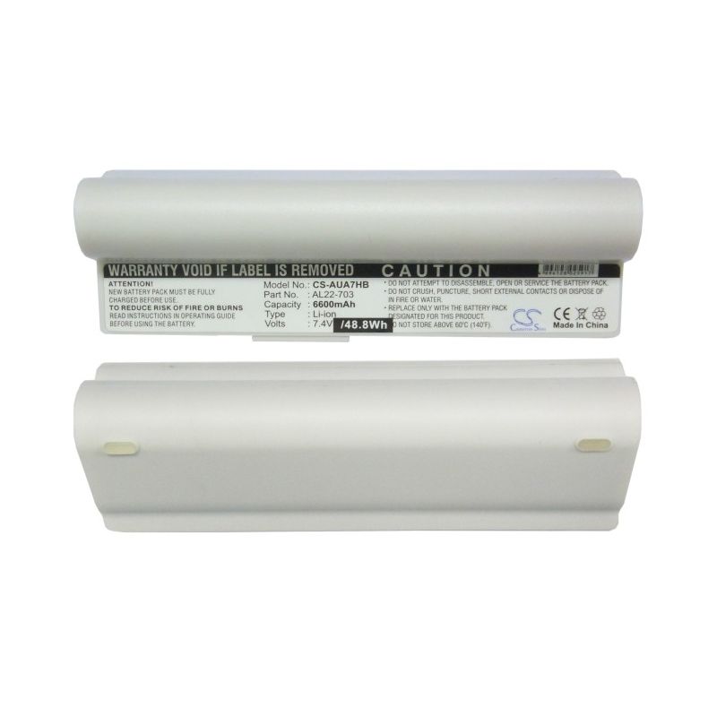 White 7.4V 6600mAh Asus, Eee Pc 701sd, Eee Pc 701sdx, Eee Pc 703 Replacement Battery Notebook & Laptop Cameron Sino Technology Limited