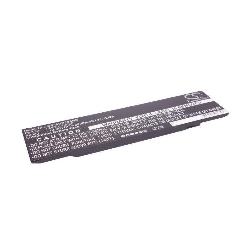 Li-Polymer Battery fits Asus, Eee Pc 1008, Eee Pc 1008kr, Eee Pc 1008p 10.95V, 2900mAh Notebook & Laptop Cameron Sino Technology Limited