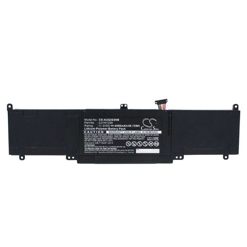 Li-Polymer Battery fits Asus, Q302l, Q302la, Q302la-bbi5t14 11.3V, 4400mAh Notebook & Laptop Cameron Sino Technology Limited