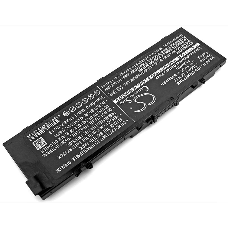 Li-polymer Battery Fits Dell, Precision M7710 11.1v, 6400mah Notebook & Laptop Cameron Sino Technology Limited