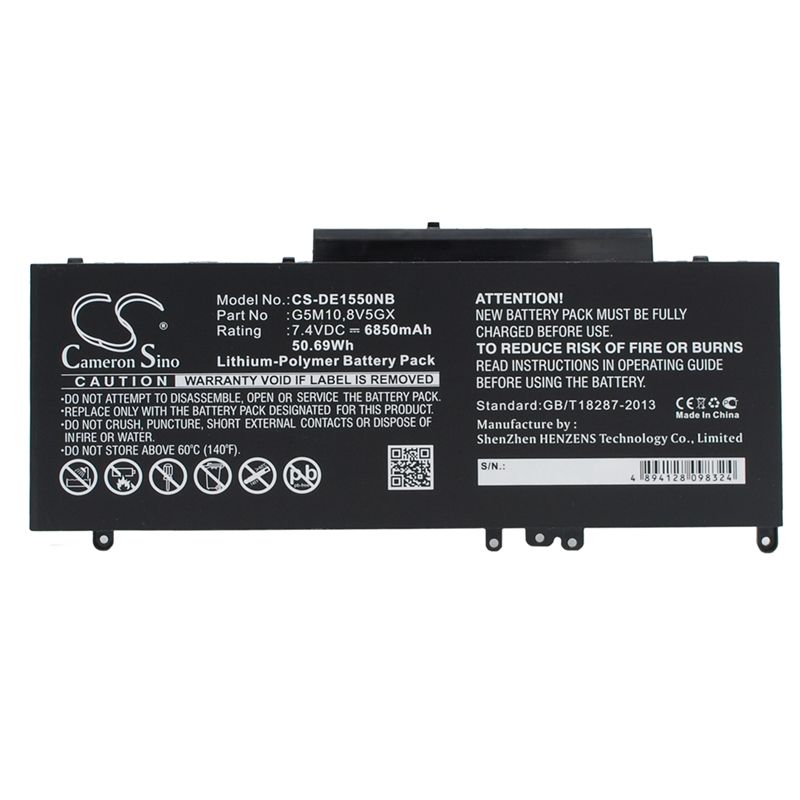 Li-polymer Battery Fits Dell, Latitude 15 5000, Latitude 3150, Latitude 3160 7.4v, 6850mah Notebook & Laptop Cameron Sino Technology Limited