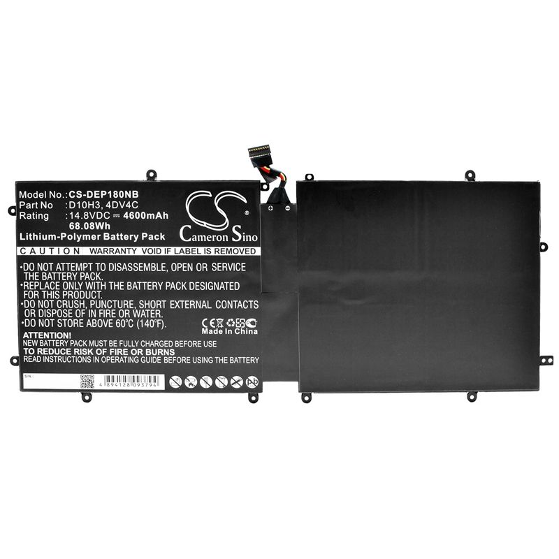 Li-polymer Battery Fits Dell, Xps 18, Xps 18 1810, Xps 18 1820 14.8v, 4600mah Notebook & Laptop Cameron Sino Technology Limited