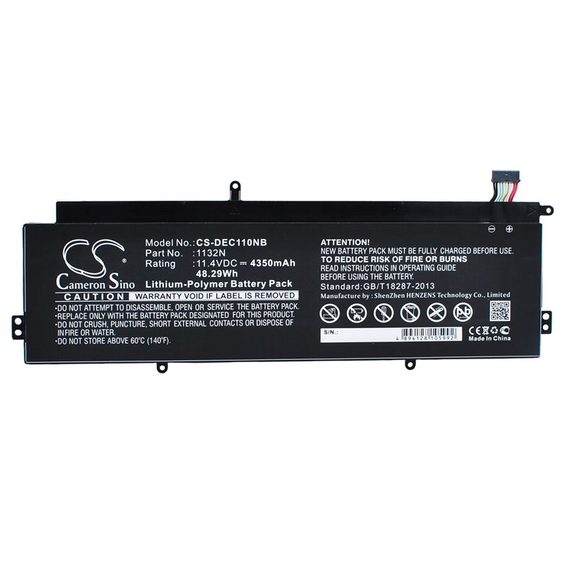 Li-Polymer Battery fits Dell, chromebook 11 11.4V, 4350mAh Notebook & Laptop Cameron Sino Technology Limited
