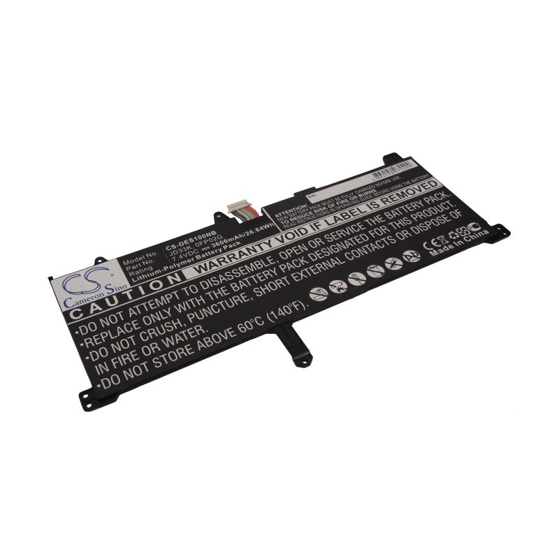 Li-Polymer Battery fits Dell, xps 10 7.4V, 3600mAh Notebook & Laptop Cameron Sino Technology Limited
