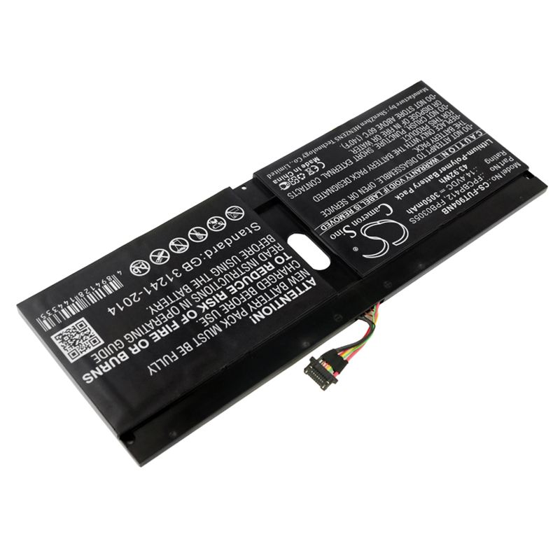 Li-Polymer Battery fits Fujitsu, lifebook U904, lifebook U904-0m75a1de, u9040m75a1de 14.4V, 3050mAh Notebook & Laptop Cameron Sino Technology Limited