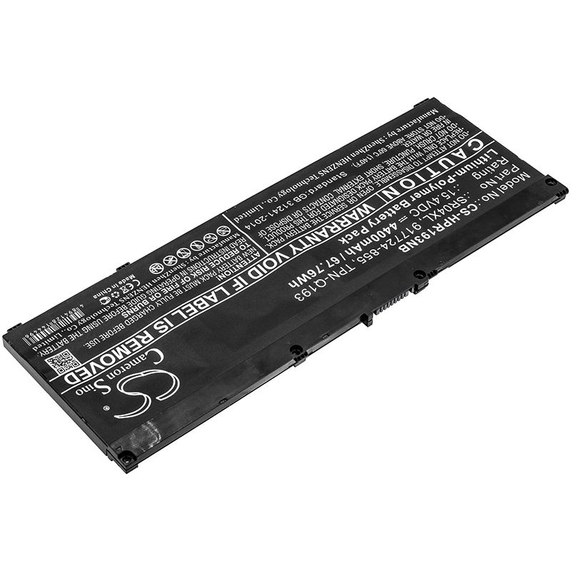 Li-Polymer Battery fits Hp, 2ef91pa, 2ef92pa, 2ef93pa 15.4V, 4400mAh Notebook & Laptop Cameron Sino Technology Limited