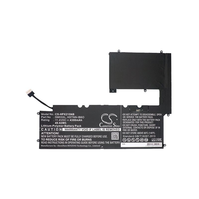 Li-polymer Battery Fits Hp, Envy 15-c101dx, Envy X2 15, Envy X2 15-c000na 11.4v, 4300mah Notebook & Laptop Cameron Sino Technology Limited