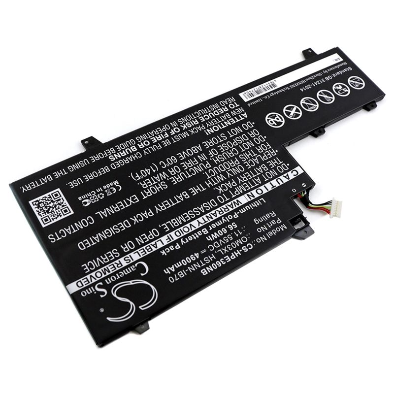 Li-Polymer Battery fits Hp, 1gy29pa, 1gy30pa, 1gy31pa 11.55V, 4900mAh Notebook & Laptop Cameron Sino Technology Limited