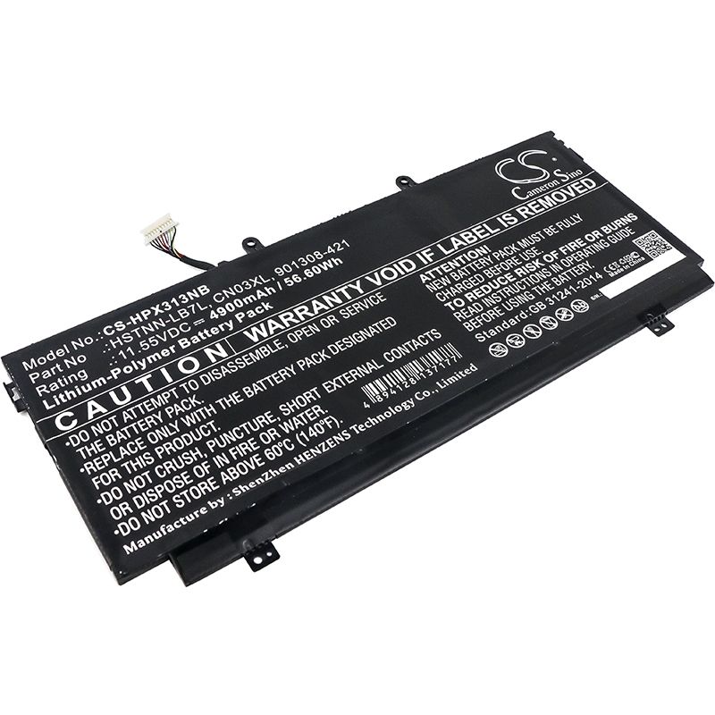 Li-polymer Battery Fits Hp, Spectre X360 13-ab001, Spectre X360 13-ab099, Spectre X360 13-ac033dx 11.55v, 4900mah Notebook & Laptop Cameron Sino Technology Limited