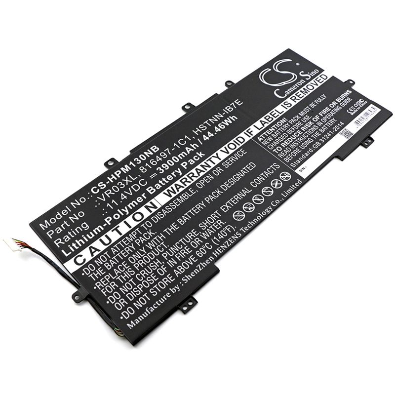 Li-Polymer Battery fits Hp, envy 13-d046tu, envy 13-d051tu, pavilion 13-d 11.4V, 3900mAh Notebook & Laptop Cameron Sino Technology Limited