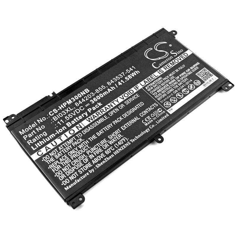 Li-ion Battery Fits Hp, Pavilion M3-u, Pavilion M3-u001dx, Pavilion X360 13-u113tu 11.55v, 3600mah Notebook & Laptop Cameron Sino Technology Limited