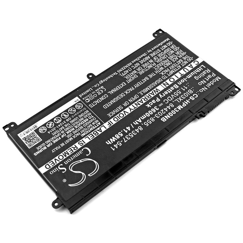 Li-ion Battery Fits Hp, Pavilion M3-u, Pavilion M3-u001dx, Pavilion X360 13-u113tu 11.55v, 3600mah Notebook & Laptop Cameron Sino Technology Limited