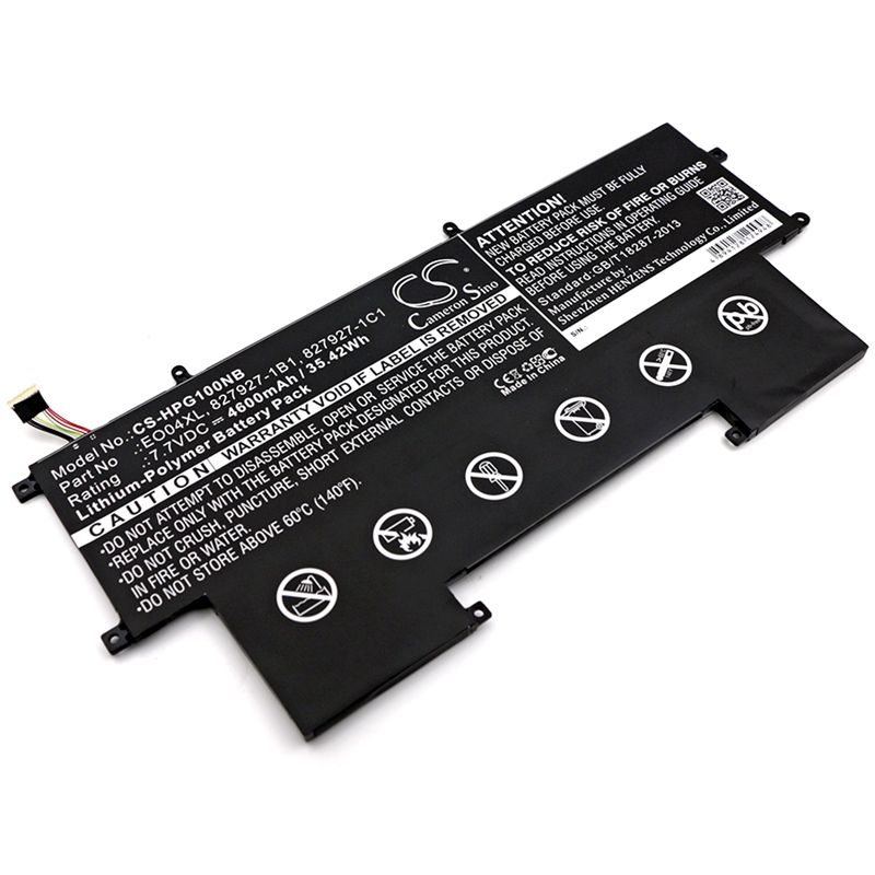 Li-Polymer Battery fits Hp, elitebook Folio G1, elitebook Folio G1 Subnotebook 7.7V, 4600mAh Notebook & Laptop Cameron Sino Technology Limited