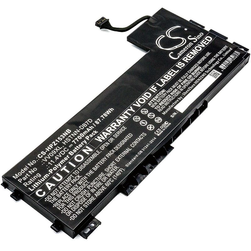 Li-polymer Battery Fits Hp, Zbook 15 G3, Zbook 17 G3 11.4v, 7700mah Notebook & Laptop Cameron Sino Technology Limited