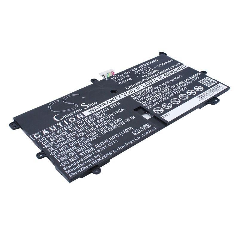Li-Polymer Battery fits Hp, d0w48ea, envy X2 11-e030ea, envy X2 11.6 7.4V, 2700mAh Computer Cameron Sino Technology Limited