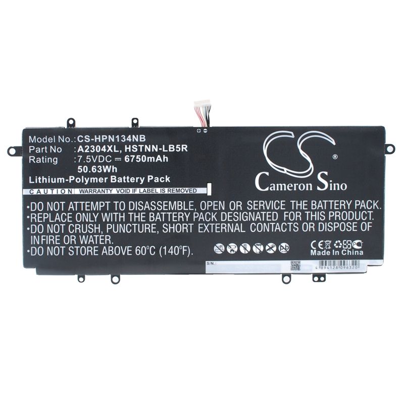 Li-Polymer Battery fits Hp, chromebook 14, chromebook 14q, chromebook 14-q000ed 7.5V, 6750mAh Notebook & Laptop Cameron Sino Technology Limited