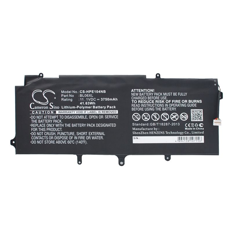 Li-polymer Battery Fits Hp, Elitebook 1040, Elitebook Folio 1040 G1, Elitebook Folio 1040 G2 11.1v, 3750mah Notebook & Laptop Cameron Sino Technology Limited