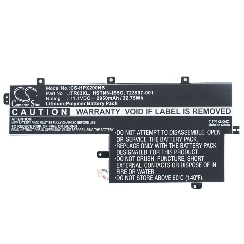 Li-Polymer Battery fits Hp, split X2 13-g110dx, tpn-w110 11.1V, 2950mAh Notebook & Laptop Cameron Sino Technology Limited