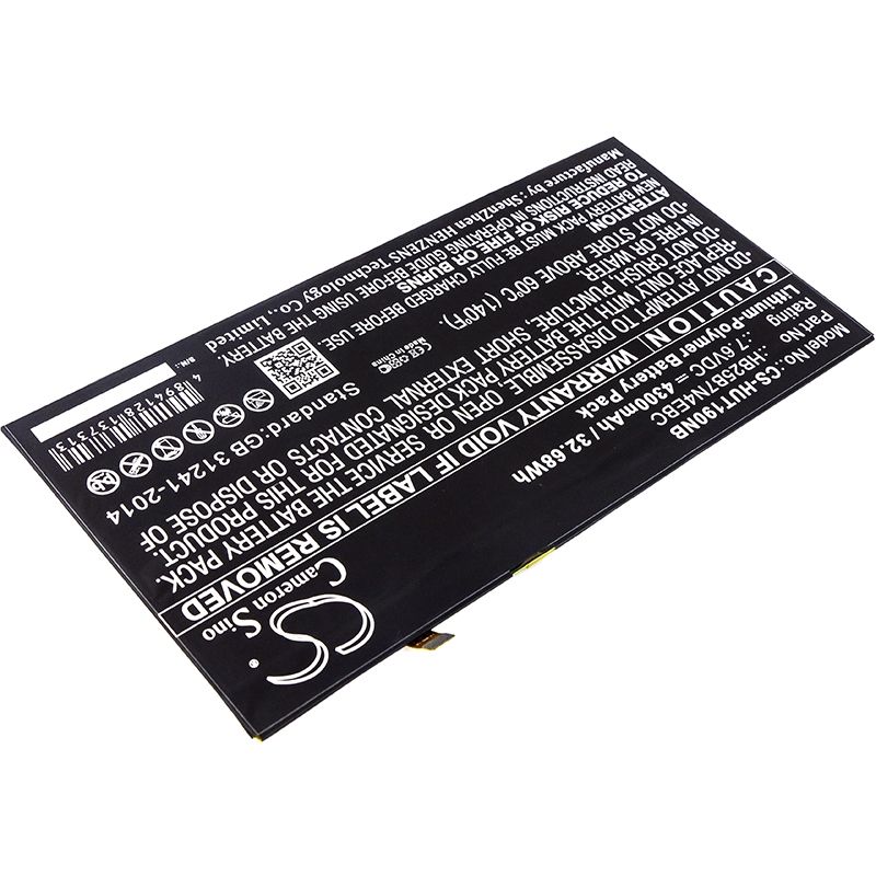 Li-polymer Battery Fits Huawei, Hz-w19, Matebook 7.6v, 4300mah Notebook & Laptop Cameron Sino Technology Limited