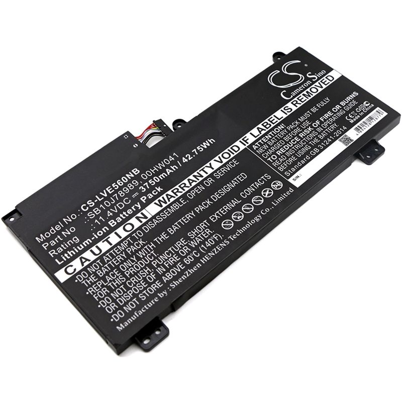 Li-ion Battery fits Lenovo, thinkpad E560p, thinkpad S5, thinkpad S5 20g4a000cd 11.4V, 3750mAh Computer Cameron Sino Technology Limited (Suspended)