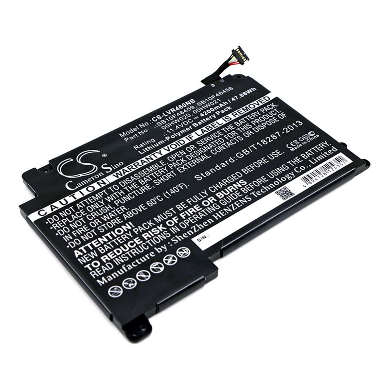 Li-polymer Battery Fits Lenovo, Thinkpad Yoga 460 11.4v, 4200mah Notebook & Laptop Cameron Sino Technology Limited