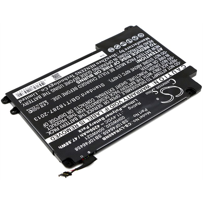 Li-polymer Battery Fits Lenovo, Thinkpad Yoga 460 11.4v, 4200mah Notebook & Laptop Cameron Sino Technology Limited