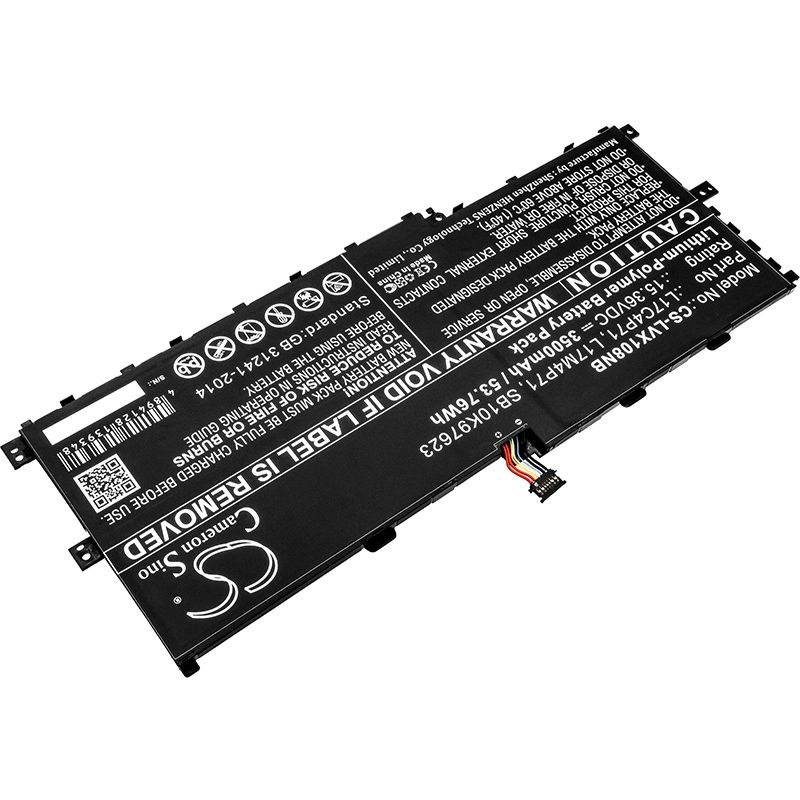 Li-Polymer Battery fits Lenovo, thinkpad X1 Yoga 2018 15.36V, 3500mAh Notebook & Laptop Cameron Sino Technology Limited