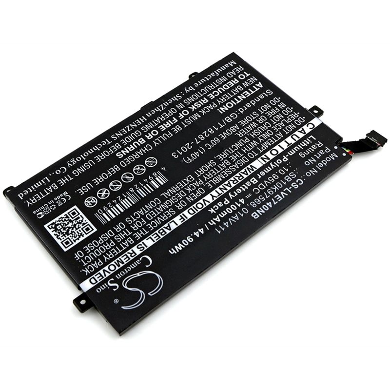 Li-Polymer Battery fits Lenovo, thinkpad E470, thinkpad E470c, thinkpad E475 10.95V, 4100mAh Notebook & Laptop Cameron Sino Technology Limited