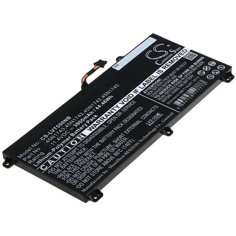 Li-Polymer Battery fits Lenovo, thinkpad T550, thinkpad T550 15.5", thinkpad T550 I7-5600u 11.4V, 3900mAh Notebook & Laptop Cameron Sino Technology Limited