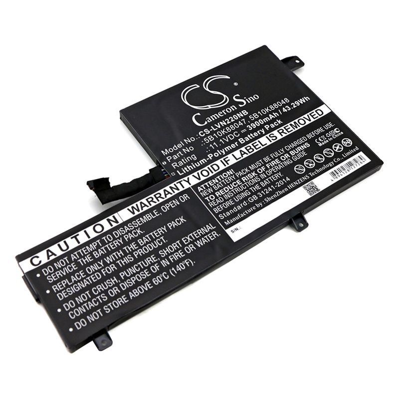 Li-polymer Battery Fits Lenovo, 80vh0001us, Chromebook N22, Chromebook N22-20 11.1v, 3900mah Notebook & Laptop Cameron Sino Technology Limited