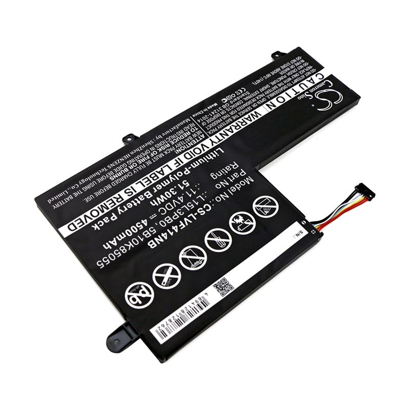 Li-Polymer Battery fits Lenovo, 80sa0002us, flex 4 1470, flex 4 1480 11.4V, 4500mAh Notebook & Laptop Cameron Sino Technology Limited