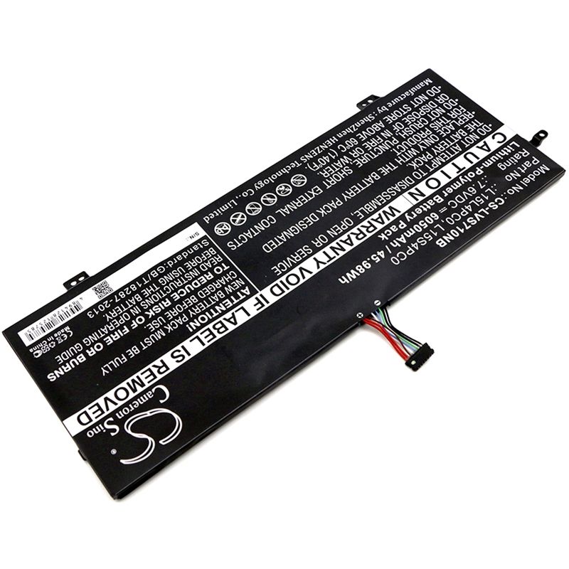 Li-Polymer Battery fits Lenovo, ideapad 710s, ideapad 710s-13isk 7.6V, 6050mAh Notebook & Laptop Cameron Sino Technology Limited