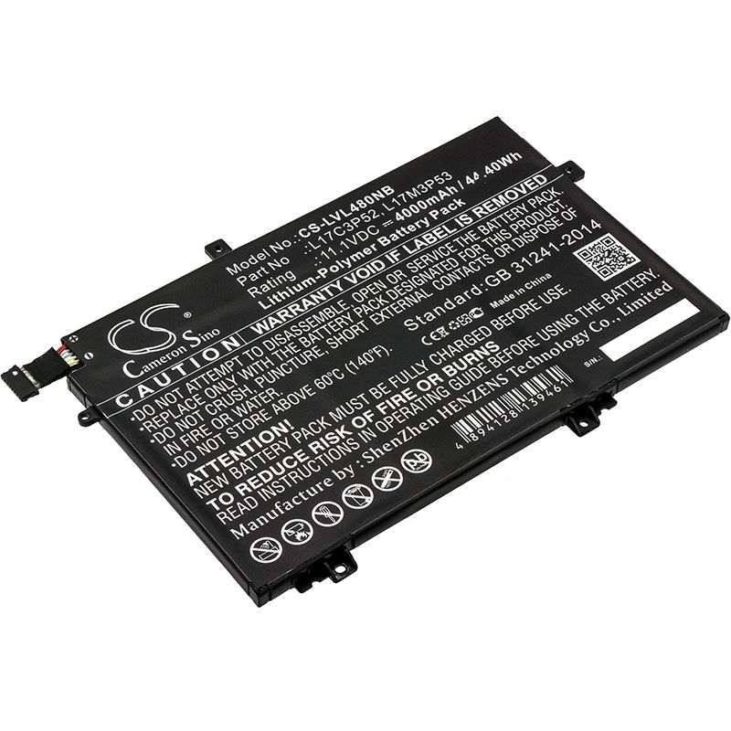 Li-Polymer Battery fits Lenovo, 20ls0015uk, 20ls0016mh, 20ls001wau 11.1V, 4000mAh Notebook & Laptop Cameron Sino Technology Limited