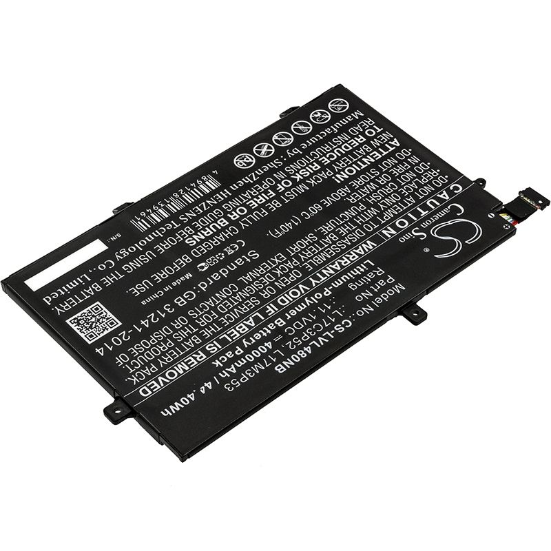 Li-Polymer Battery fits Lenovo, 20ls0015uk, 20ls0016mh, 20ls001wau 11.1V, 4000mAh Notebook & Laptop Cameron Sino Technology Limited