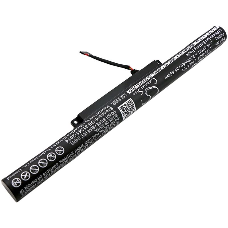 Li-ion Battery Fits Lenovo, V4000-ise, Xiaoxin V4000, Y50c 14.4v, 2200mah Notebook & Laptop Cameron Sino Technology Limited