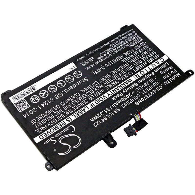 Li-polymer Battery Fits Lenovo, T570, Thinkpad T570, Thinkpad T570 20h9003acd 15.28v, 2050mah Notebook & Laptop Cameron Sino Technology Limited