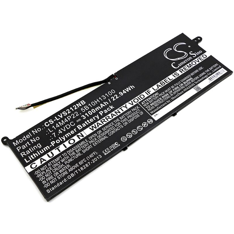 Li-Polymer Battery fits Lenovo, ideapad S21e-20, ideapad S21e-20 80m4 7.4V, 3100mAh Notebook & Laptop Cameron Sino Technology Limited