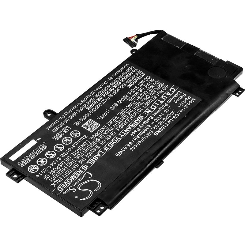 Li-Polymer Battery fits Lenovo, 20dq001kus, thinkpad Yoga 15 15.1V, 4300mAh Notebook & Laptop Cameron Sino Technology Limited