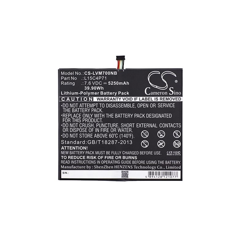 Li-Polymer Battery fits Lenovo, miix 700, miix 700-12isk 7.6V, 5250mAh Notebook & Laptop Cameron Sino Technology Limited
